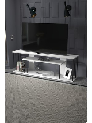 Ulu Pazarlama Gzd Plus Tv Ünitesi Beyaz 140 cm