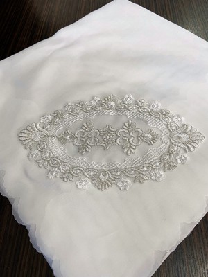 Ulu Pazarlama Fransız Güpürlü Işlemeli, Çeyizlik Saten Lüks Bohça, Nişan Bohçası