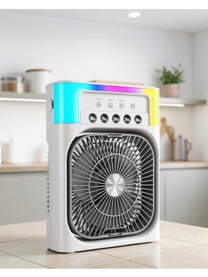 Rgb Işıklı Mini Soğutucu Fan 5005