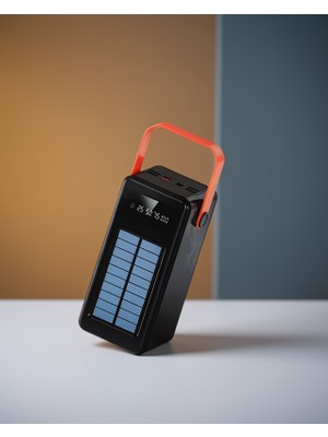 80000 Mah Taşınabilir Powerbank Solar Şarjlı