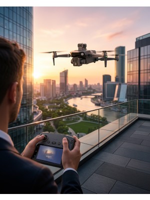 Drone K19MAX Katlanabilir Çift Kamera