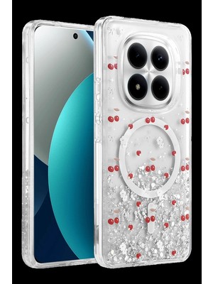 Hubrendy Mep Onegif Xiaomi Redmi Note 15 Pro Plus 5g Misk Simli Magsafe Kapak - Desen 5