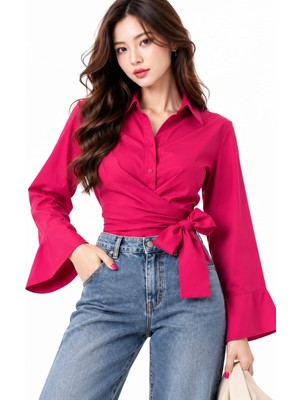 Coho Moda Bağlamalıgömlek Trend Düğmeli