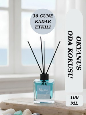 Misra Home 100ML Okyanus Kokusu Çubuklu Oda Kokusu Dolap Banyo Ev Oda Parfümü Oda Kokusu