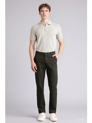 DeFacto Regular Fit Normal Bel Düz Paça Pantolon D7349AX26SP