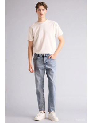 DeFacto Slim Fit Normal Bel Dar Paça Jean Pantolon F8998AX26SP