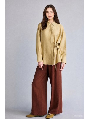 DeFacto Wide Leg Geniş Paça Krinkıl Pantolon E7978AX26SM