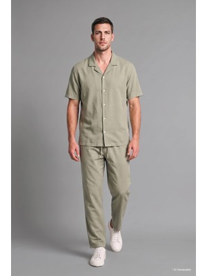 DeFacto Relaxed Fit Rahat Kalıp Normal Bel Boru Paça Pantolon H4753AX26AU