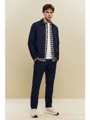 DeFacto Regular Fit Normal Kalıp Normal Bel Boru Paça Pantolon F9224AX26SP