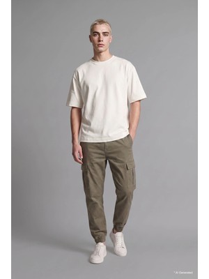 DeFacto Regular Kargo Jogger Lastikli Paça Pantolon F4681AX26AU