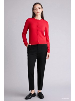 DeFacto Klasik Chino Normal Bel Basic Cepli Bilek Boy Kumaş Pantolon C1429AX26SP