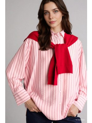 DeFacto Relax Fit Baskılı Uzun Kollu Tunik C5629AX26SP