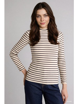 DeFacto Slim Fit Fitilli Kaşkorse Uzun Kollu Tişört H4442AX26SP