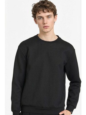 DeFacto Regular Fit Bisiklet Yaka Basic Sweatshirt F9854AX26SP