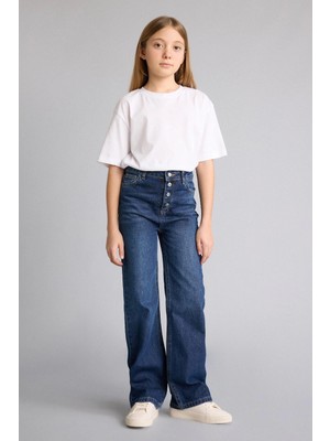 DeFacto Bootcut Hafif Geniş Paça Jean Pantolon Kız Çocuk G9585A826SP
