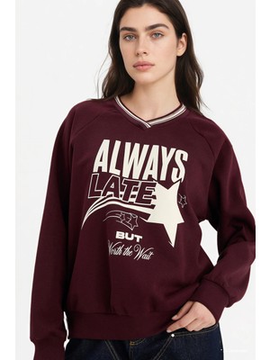 DeFacto Oversize Baskılı Sweatshirt G9598AX26SP