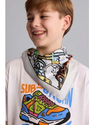 DeFacto Desenli Pamuklu Bandana Erkek Çocuk H4528A826SM