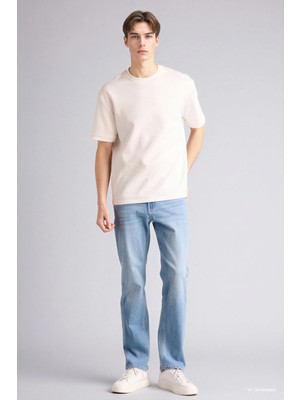 DeFacto Sergio Regular Fit Normal Bel Boru Paça Düz Paça Jean Pantolon E2734AX26SP