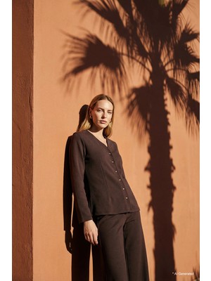 DeFacto Regular Fit V Yaka Düğmeli Basic Hırka G9178AX26SP