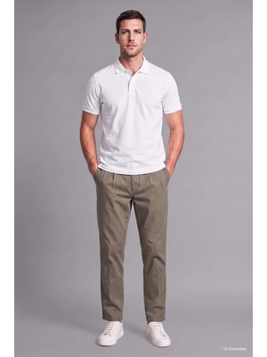 DeFacto Relaxed Fit Rahat Kalıp Normal Bel Boru Paça Pantolon H5006AX26AU