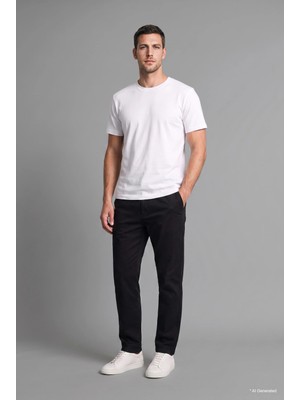 DeFacto Relaxed Fit Rahat Kalıp Normal Bel Boru Paça Pantolon H5006AX26AU