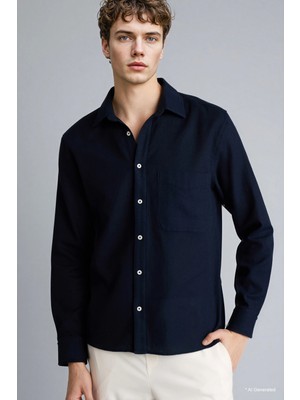 DeFacto %100 Pamuk Regular Fit Gömlek G7021AX26SM