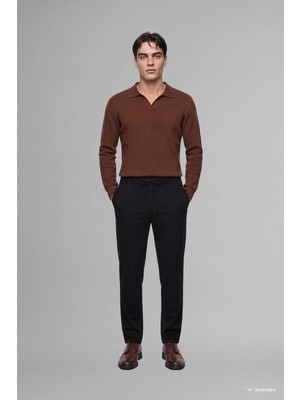 DeFacto Regular Fit Beli Lastikli Düz Paça Pantolon H1270AX26AU
