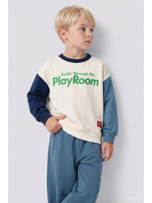 DeFacto Oversize Baskılı Renk Bloklu Sweatshirt Erkek Bebek I0316A526AU