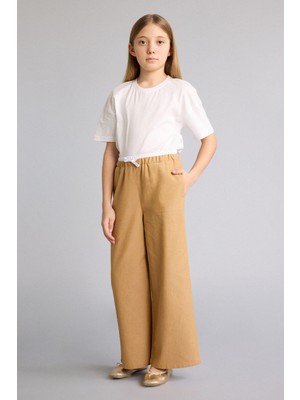 DeFacto Wide Leg Jean Görünümlü Pantolon Kız Çocuk G6814A826SM