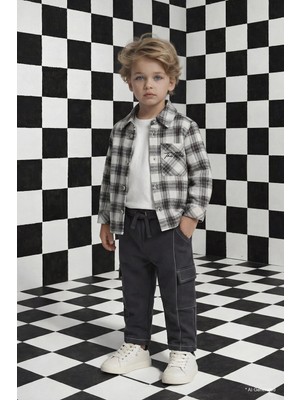 DeFacto %100 Pamuk Loose Fit Beli Lastikli Eşofman Altı Erkek Bebek G6147A526SP