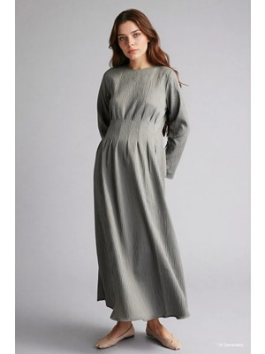 DeFacto Krinkıl Kumaş Maxi Elbise H0191AX26SP