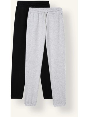 DeFacto Regular Fit Lastikli Paça 2'li Jogger Eşofman Altı Erkek Çocuk I0596A826AU