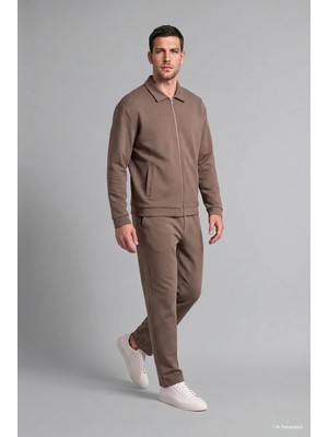 DeFacto Regular Fit Polo Yaka Fermuarlı Basic Sweatshirt Hırka H9523AX26WN