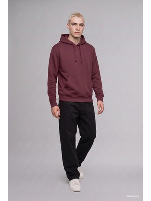 DeFacto Regular Fit Kapüşonlu İçi Yumuşak Tüylü Kanguru Cepli Basic Sweatshirt X8283AZ26AU