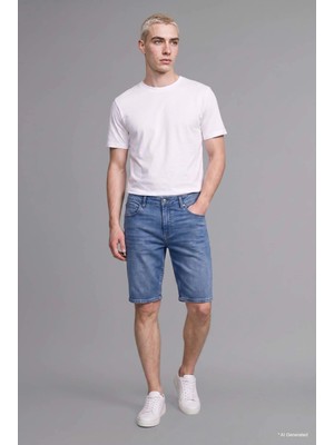 DeFacto Regular Fit Jean Bermuda Şort I6890AX26AU