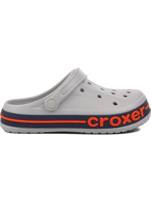 Shard Croxer Gri Unisex Ortopedik Doktor Aşçı Hastane Plaj ve Günlük Ev Terliği