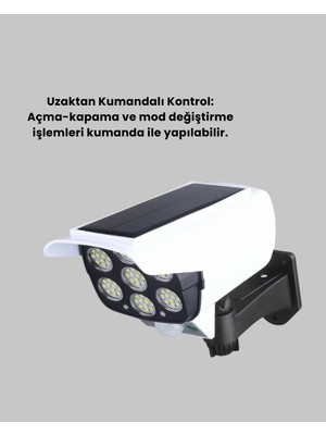 Kaliteyi Bul Solar Şarjlı Kamera Tasarımı LED Duvar Lambası Hareket Sensörlü Dış Mekan