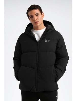 Reebok Mont Erkek Siyah Morsat Puffer Coat