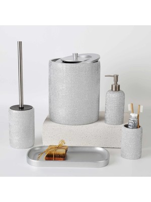 Selim Natural Banyo Seti Gümüş