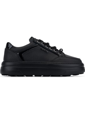 Tamer Tanca Kadın Hakiki Deri Siyah Floter Sneakers & Spor Ayakkabı 1116 255 Bn Ayk Y26 Sıyah Fltr