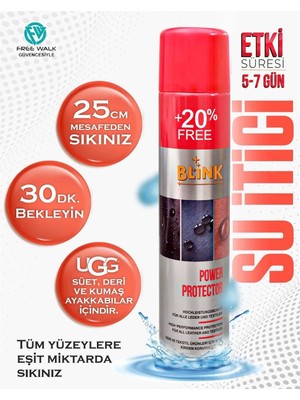 Blink Power Protector Deri-Tekstil Su İtici Sprey Bakım Ürünü 250 Ml