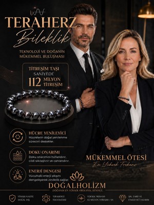 Doğal Holizm Teraherz Ünisex Doğaltaş Bileklik