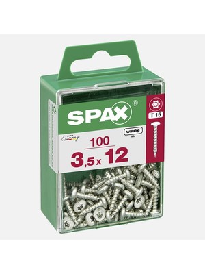 Spax Yuvarlak Başla Galvaniz 3.5X12