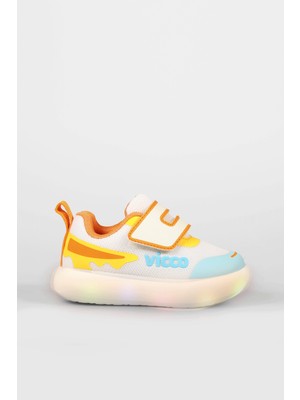 Vicco Melodic Işıklı Erkek Okul Öncesi Beyaz/mavi Sneaker