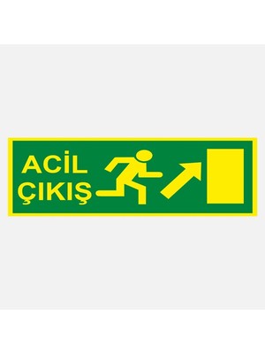 Ekstrafix YF064 12X25 Fosforlu Acil Çıkış