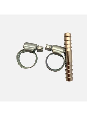 Admiral 8mm Hortum Eki Kelepçeli Krom-Pirinç