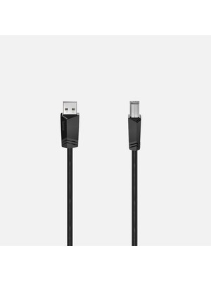 Hama USB 2.0 A Fiş - B Fiş Siyah 1,5m