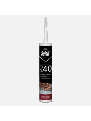Selsil Pu 40 Genel Amaçlı Pu Yapıştırıcı Beyaz 280 ml