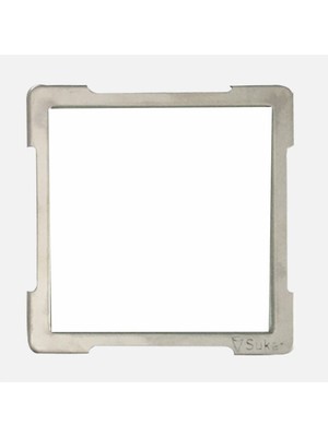 Sukar 10X10CM Beyaz Cam Izgaralı