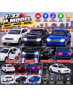 Sende Buldum TYC0026 1:32 P.model Işıklı Müzik Metal. (Adet Fiyatıdır)